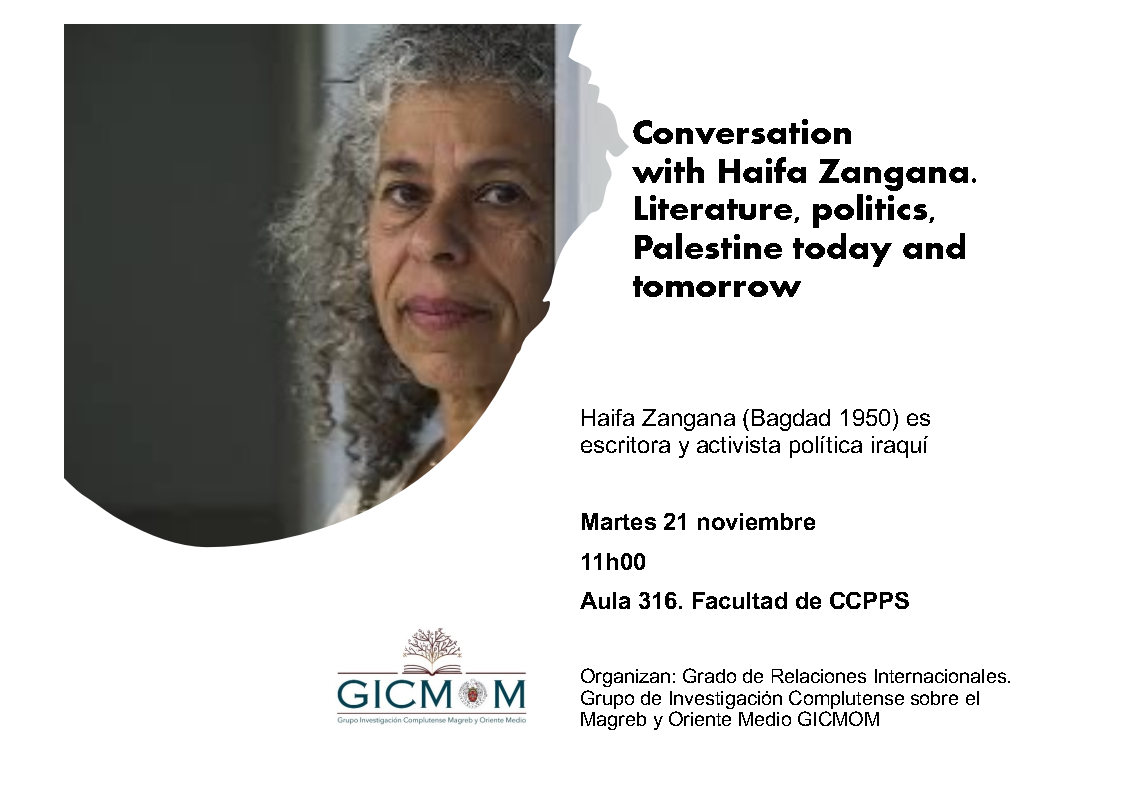 Conversation with Haifa Zangana: "Literature, politics, Palestine today and tomorrow" - 1